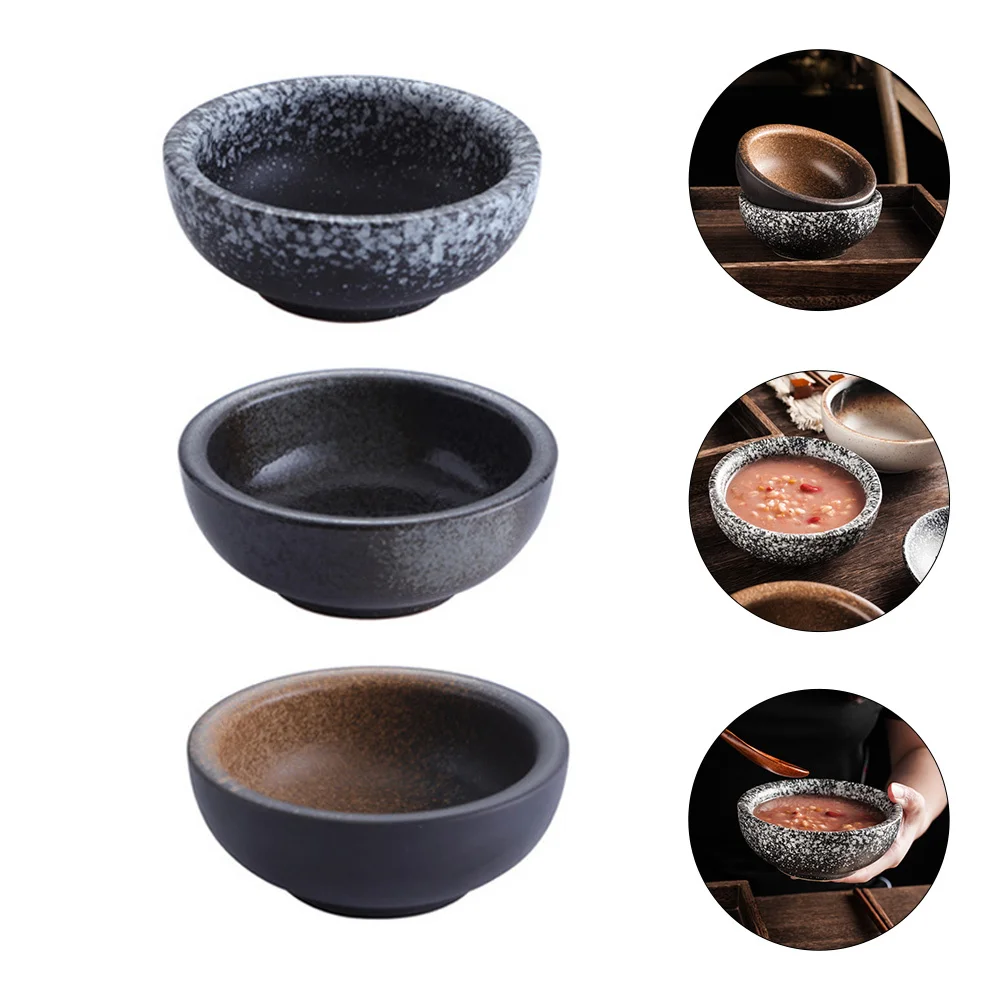 

3Pcs Noodle Bowls Ceramic Soup Bowl Japanese Style Thickened Rim Smooth Finish Ideal for Ramen Grains Fruits Easy to Clean