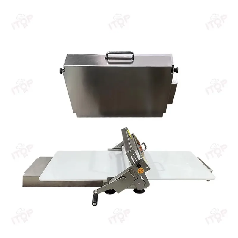 Portable Mini Manual Dough Sheeter  Multifunctional Pizza Croissant Pastry Roller for Bakery Kitchen Use