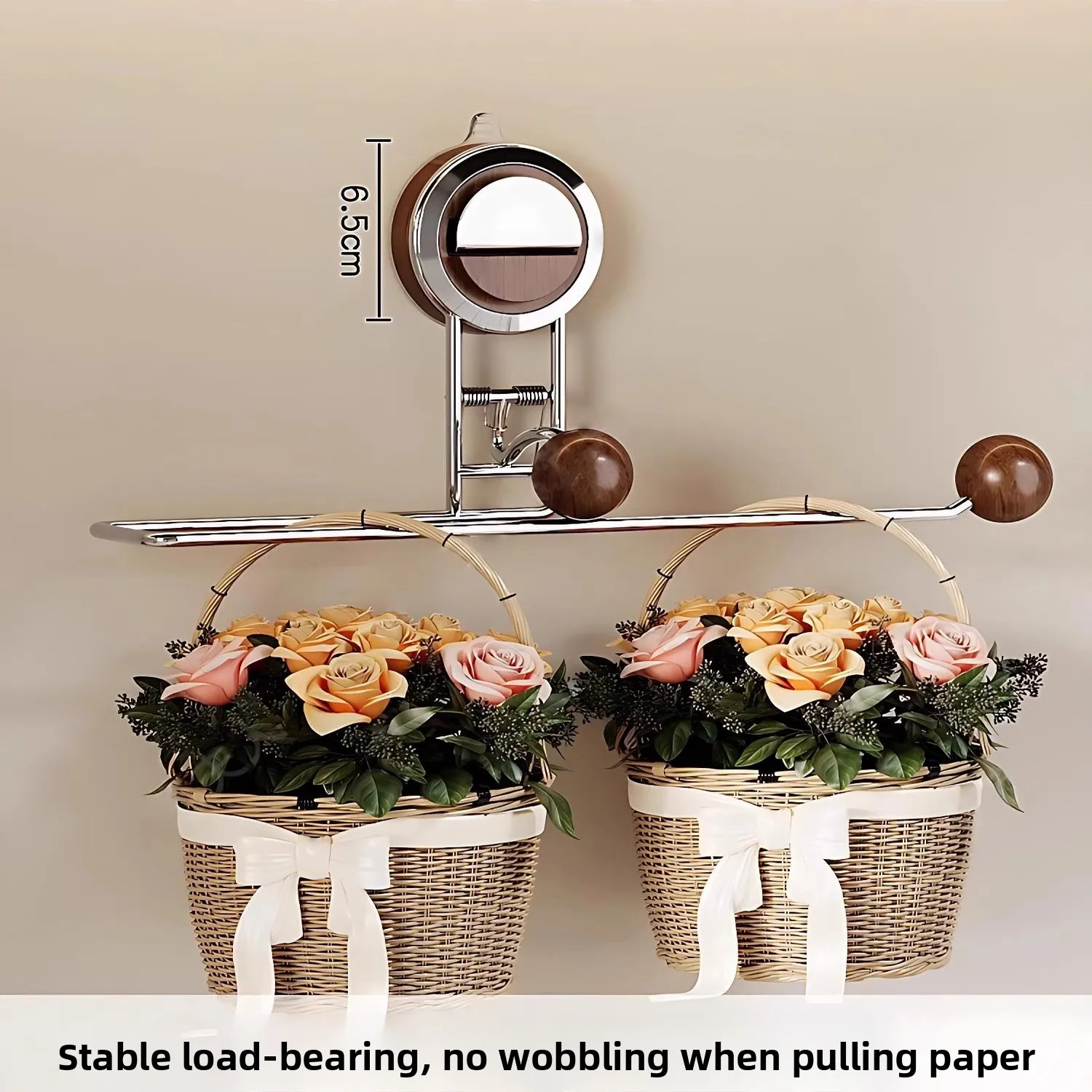 

Japanese Sle Kitchen Paper Towel Holder Cabinet No-Punching Paper Roll Holder Lazy Cloth Holder Retro Sle Storage Ra
