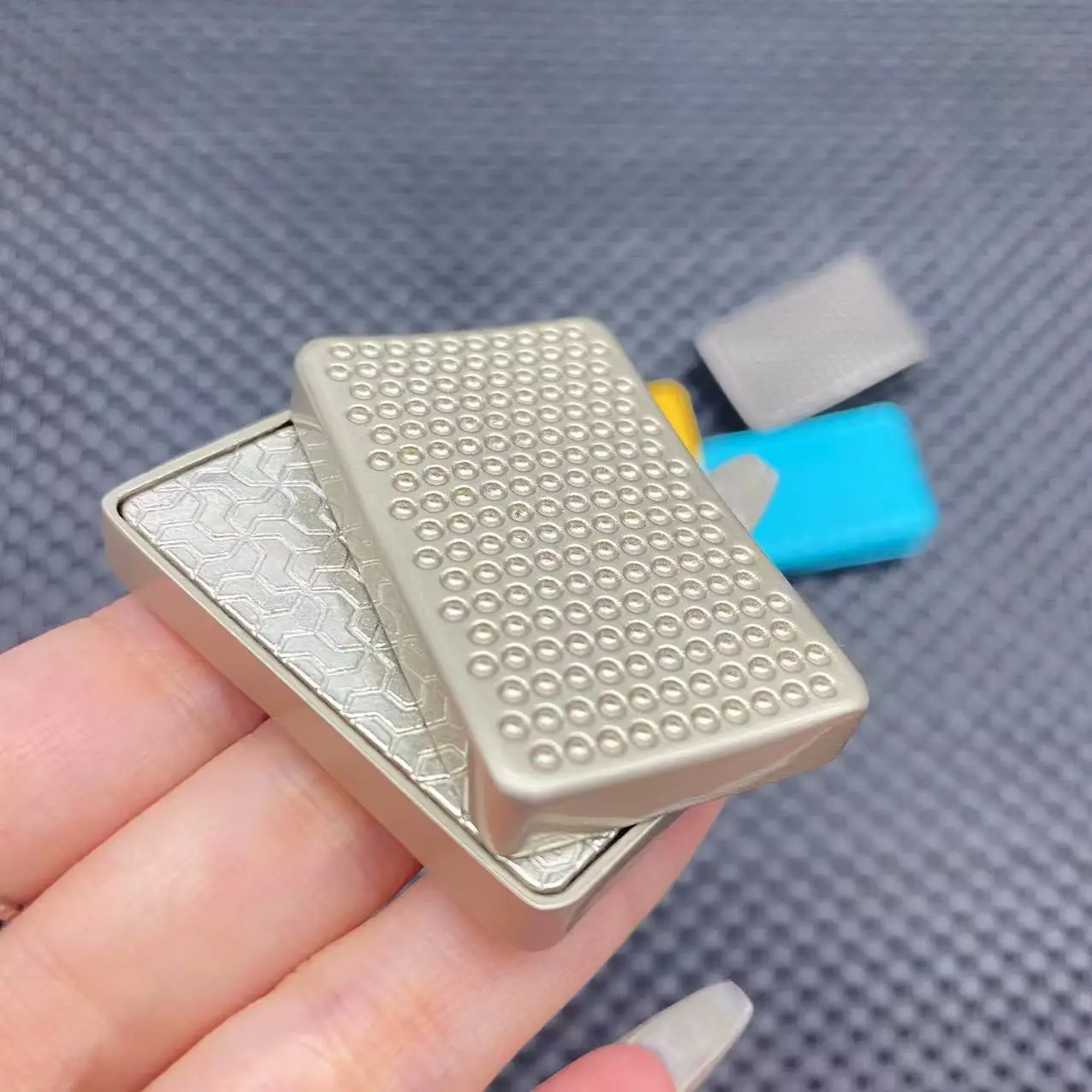 Curseur de poussée magnétique Fidget EDC, Spinner à main, jouet Fidget, curseur de mouvement illimité, gyroscope du bout des doigts en métal, Anti-décompression, jouet tdah