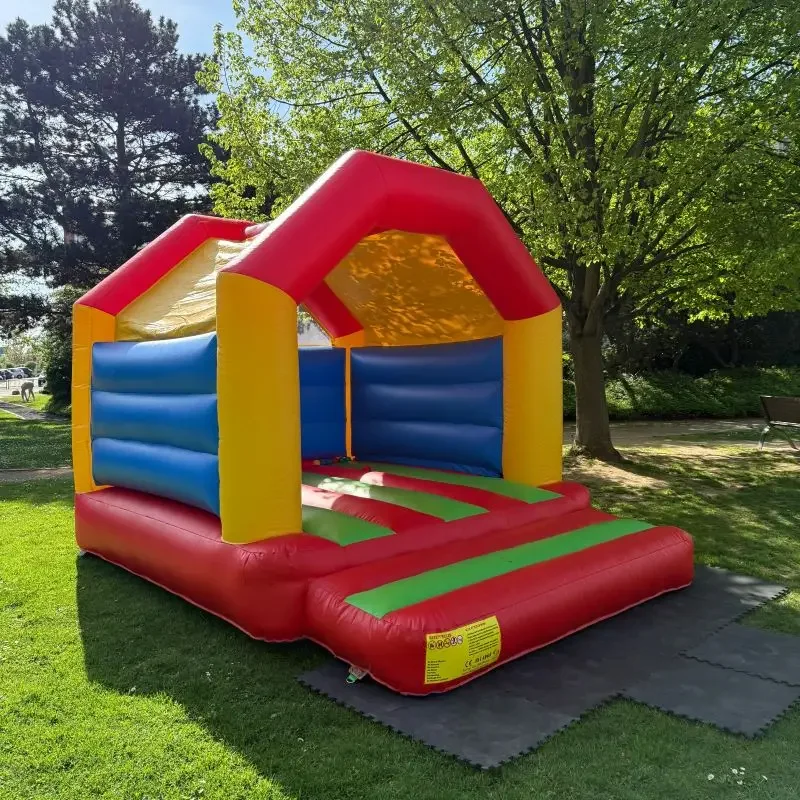 with Blower  Inflatable Jumping Bed Outdoor Naughty Castle Children's Bounce House Entertainment Commercial Kids Jumping Bed
