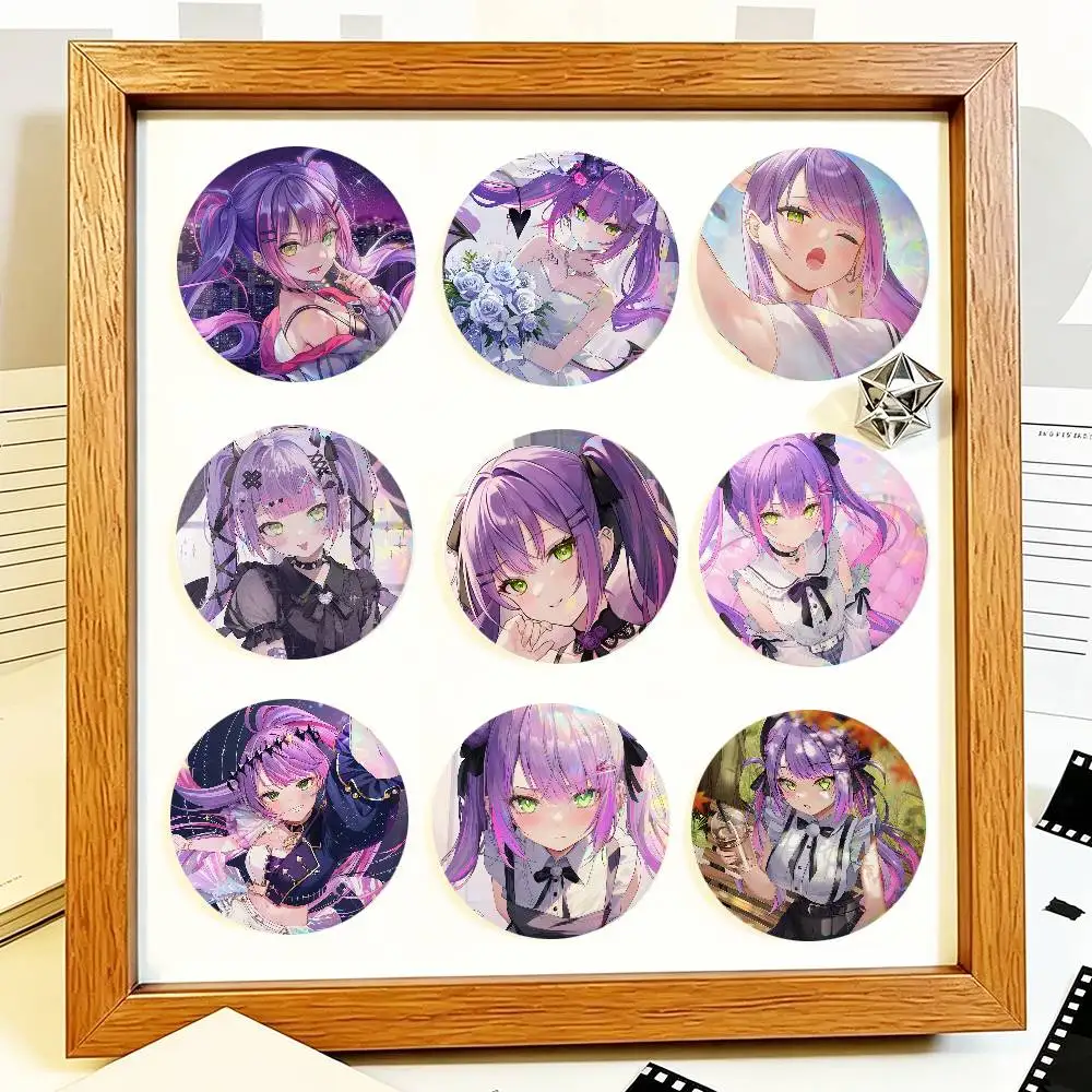Anime Girl Tokoyami Towa Round Badges Can Be Used To Decorate Clothes And Backpack Pins
