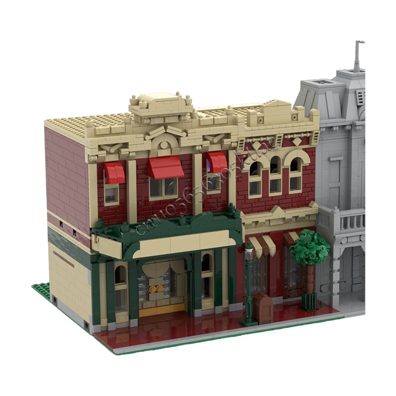 1769 pièces de vêtements médiévaux de luxe, modèle de rue principale, blocs de construction modulaires personnalisables, briques DIY pour enfants, jouets de vacances pour garçons