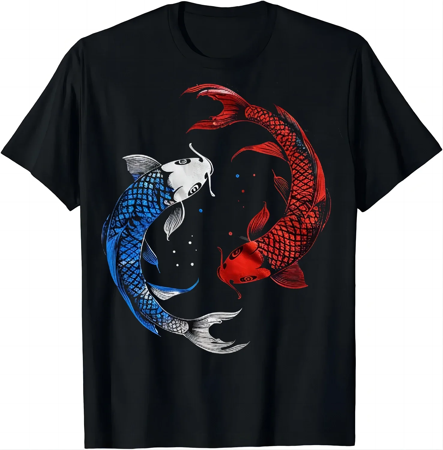 Koi Fish Yin Composer T-Shirt pour hommes et femmes, Nano Istic, Taiji, Yin-Yang Kung Fu Clothing, T-Shirts