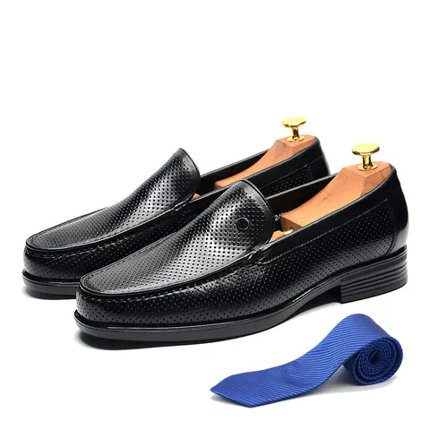 럭셔리 클래식 이탈리아 신발 남성 정장 로퍼 블랙 수제 정품 가죽 슬립 온 비즈니스 오피스 웨딩 드레스 신발 남자