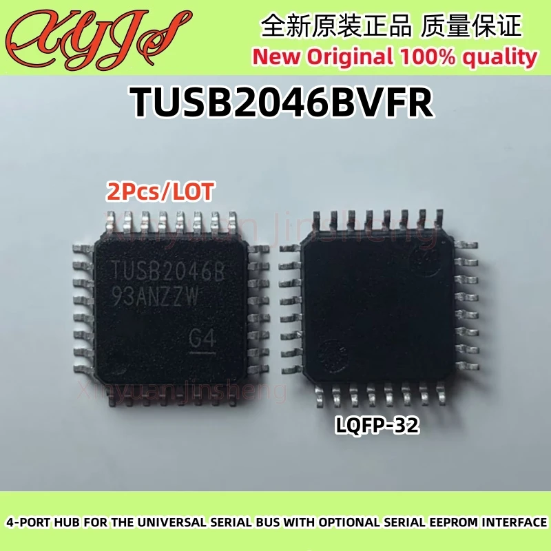 

2Pcs TUSB2046BVFR TUSB2046B LQFP-32 TUSB2046 4-PORT HUB FOR THE UNIVERSAL SERIAL BUS WITH OPTIONAL SERIAL EEPROM INTERFACE New
