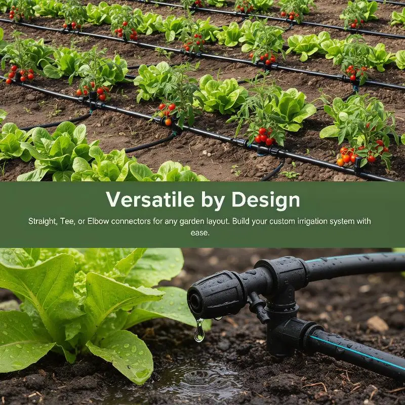 1/2 Inch PE Pipe 3 4 6 Way Connector Multipack Garden Drip Irrigation Fittings for Greenhouse Lawn Water Supply System