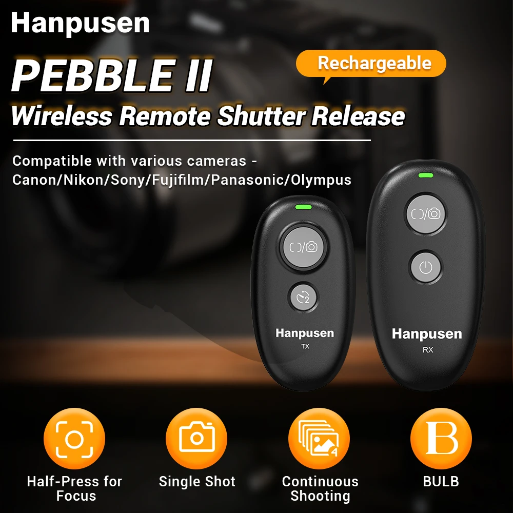 

Усовершенствованный беспроводной пульт дистанционного управления с функцией съемки через USB-C для отдельных моделей камер (выберите правильную модель)