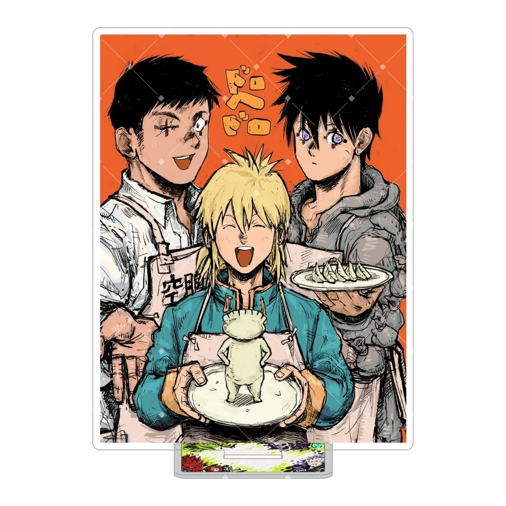 Anime Dorohedoro 15cm Acrylic Stand Caiman Nikaido Shin Noi En Figure Model Plate Desk Decor Cosplay Fans Gift Action Keychain