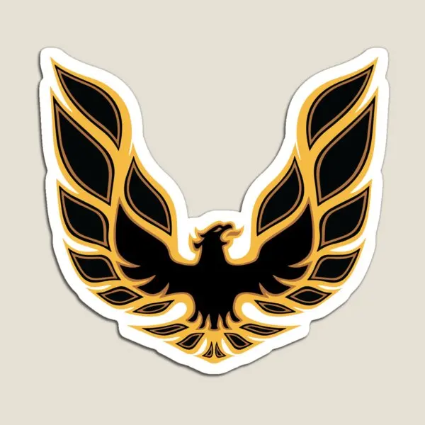 Pontiac Trans Am Firebird Bandit Golden  Magnet Refrigerator Colorful Toy Stickers Magnetic Kids Home Children