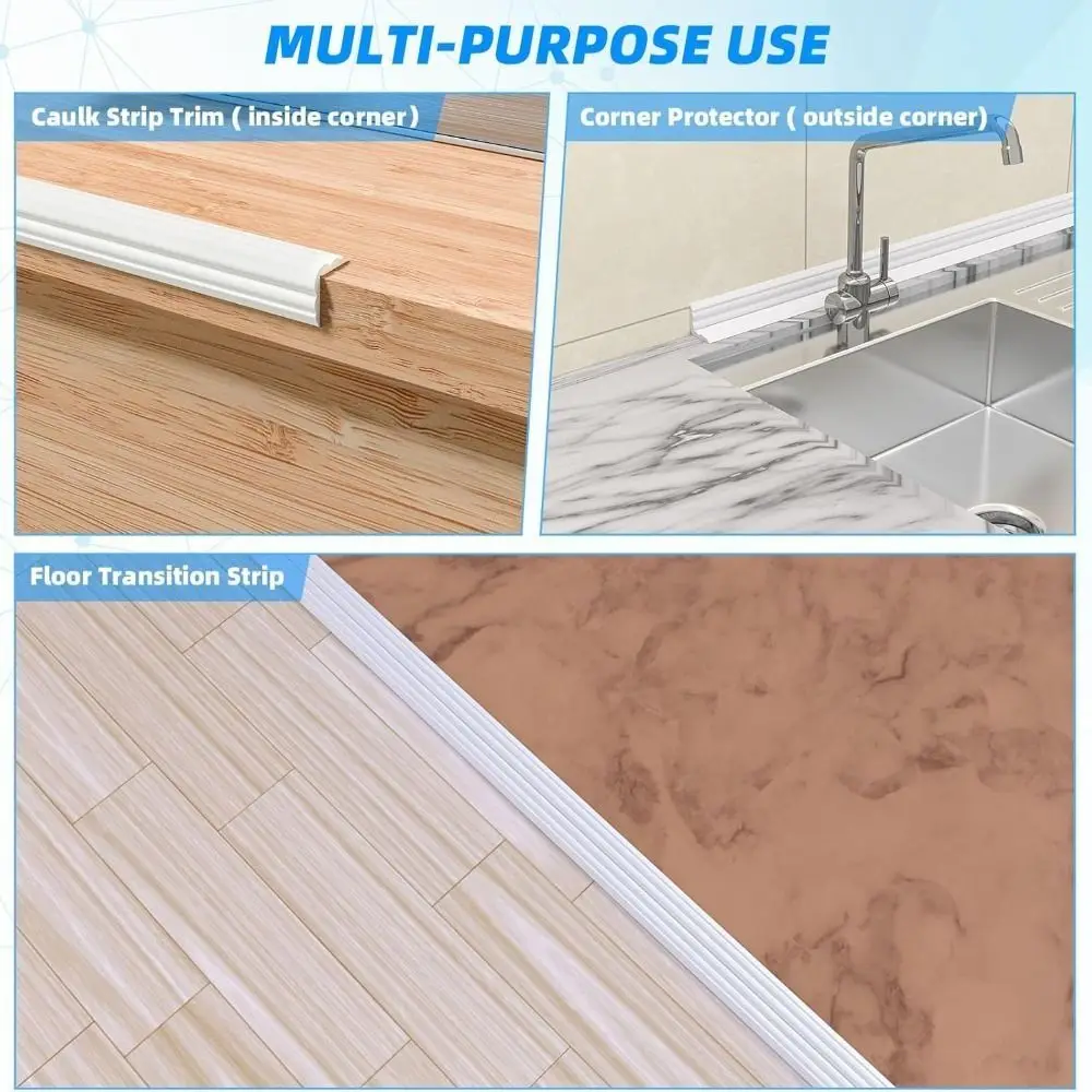 3 Meters Corner Moulding Trim Kids Safety Anti Collision Baby Proofing Self Adhesive Flexible Table Edge Protector