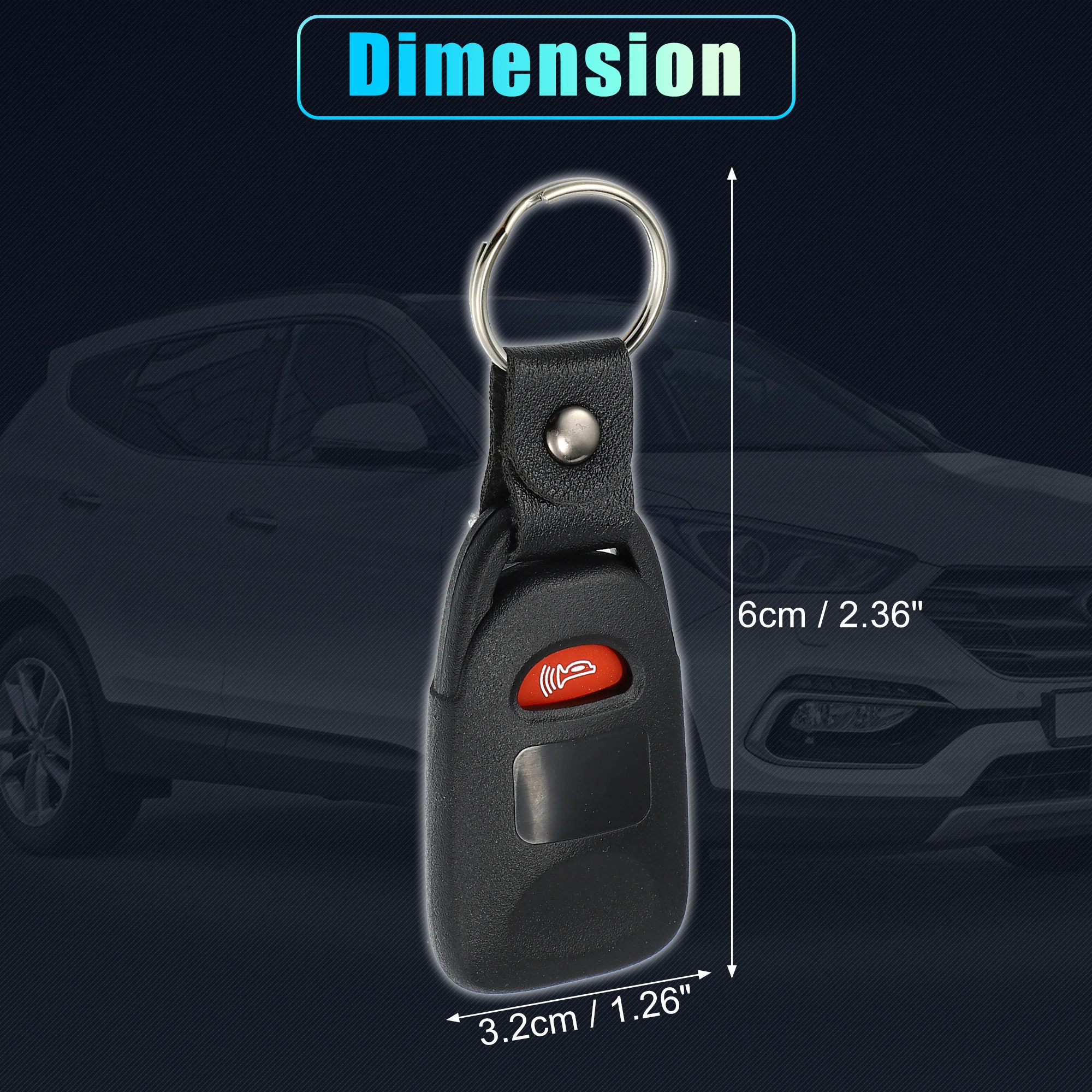 uxcell Car 4 Buttons Remote Key Fob Case Keyless Entry Shell Cover Housing Tools for Hyundai for Kia 2003-2016 Accessories