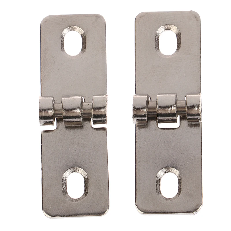 2Pcs Stainless Steel Foldable Nothing Frame Hinge Balcony Window Decorative Hinges For Wooden Wine Box Case Jewelry Gift Cabinet