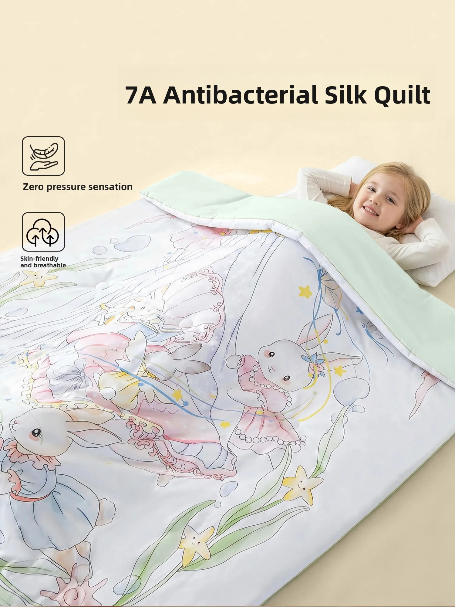 

Детское шелковое одеяло A-Class: летнее прохладное одеяло для детского сада, универсальное покрывало на четыре сезона, весна-осень, воздухопроницаемое