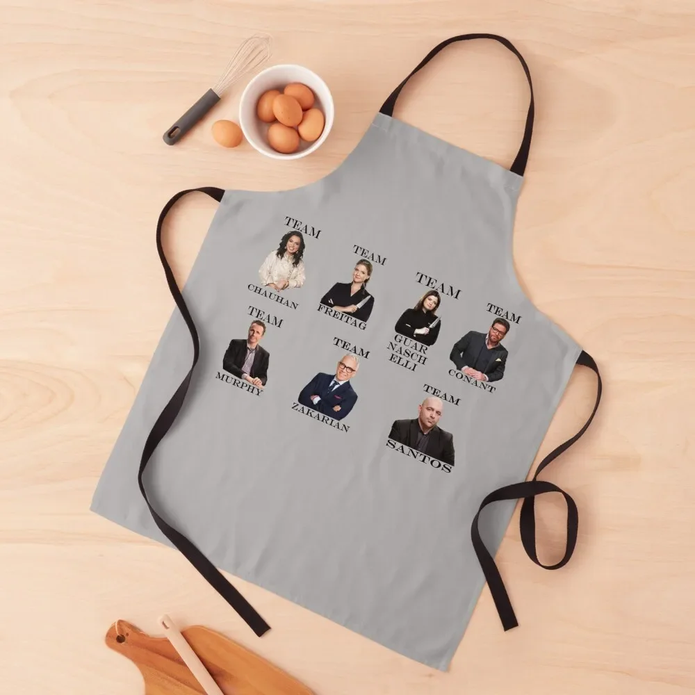 Chopped Judges Sticker Pack Apron man chef uniform Cute Kitchen Apron