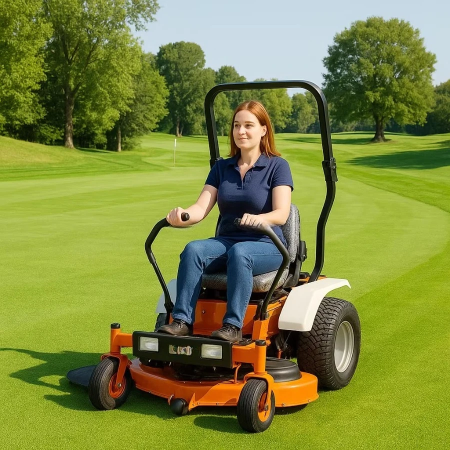 Factory Supply Riding Lawn Mower 4 Stroke Commercial Zero Turn Grass Cutter for Parks/Golf Courses/Lawns