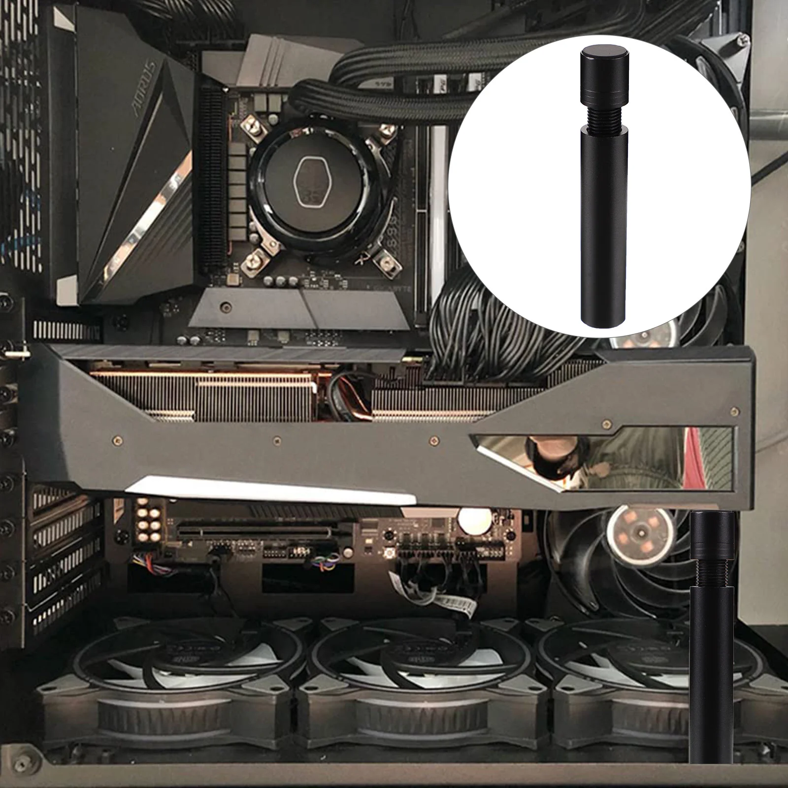 그래픽 카드 브래킷 Gpu 수직 스탠드 지지대 교정기 컴퓨터용 마운트 브래킷