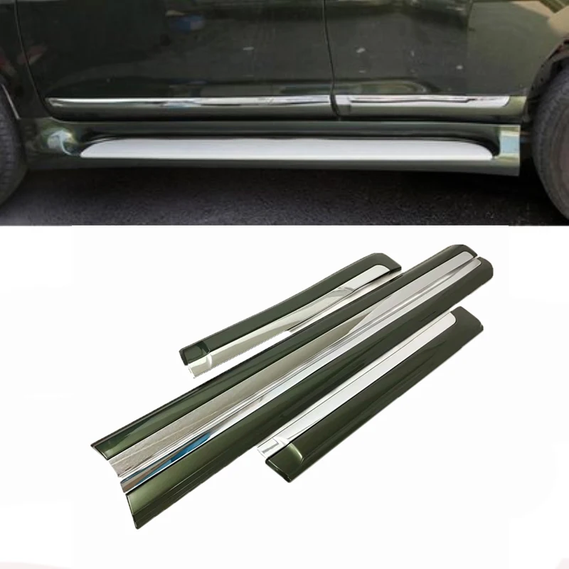 For Toyota Land Cruiser Prado FJ150 150 2010-2019 ABS Door Body Molding Door Body Anti-scratch Protector Car Side Strips Trim