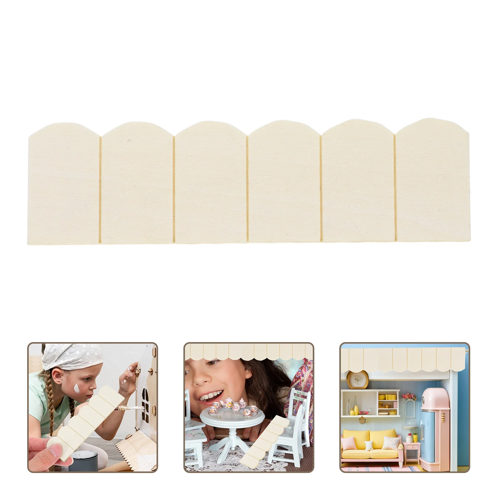 

24pcs Roof Accessories Miniature Roof Tile For House Decor Realistic Wood Tiles Diy Building Supplies Mini House Landscaping