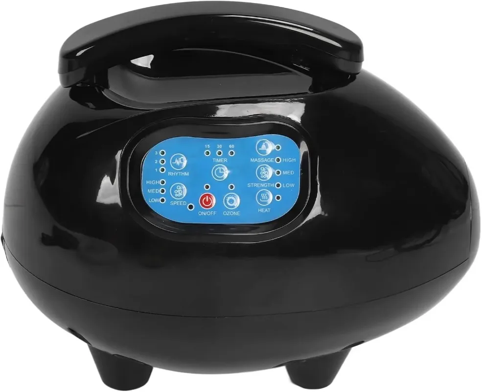 Massage Machine Bathroom SPA Massage Bubble SPA Ozone Spa Instrument Black 700W Upgraded Version of 8 Functions Household Bath