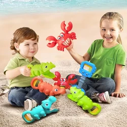 Winter Snow Toys Snowball Maker Tool Kit for Children Play Snow Ball Maker Dinosaur Clip Kids Beach Toys Digging Sand Shovel Set