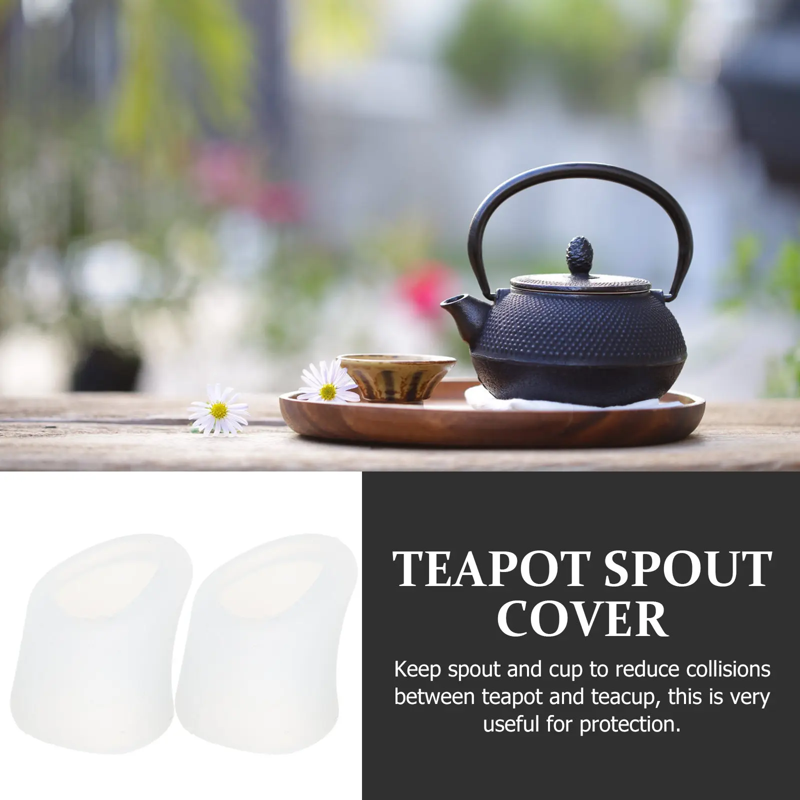 

Набор из 4 белых защитных колпачков для носика чайника, предотвращающих капли