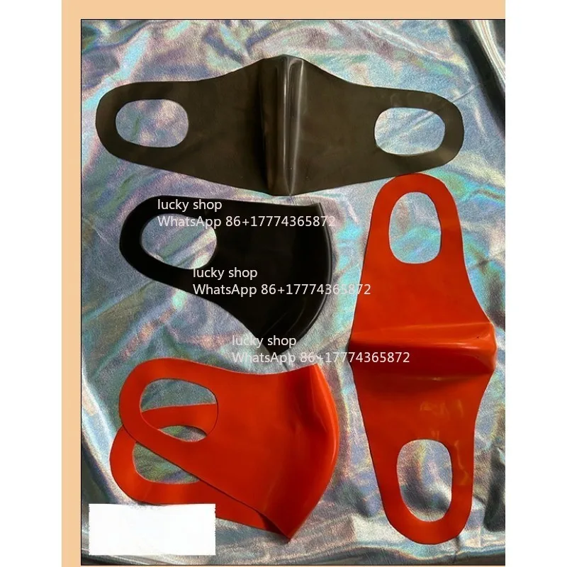 Latex Masks, Black Latex Clothing Accessories, Multi-color Can Be Worn Alone, Dustproof and Windproof.