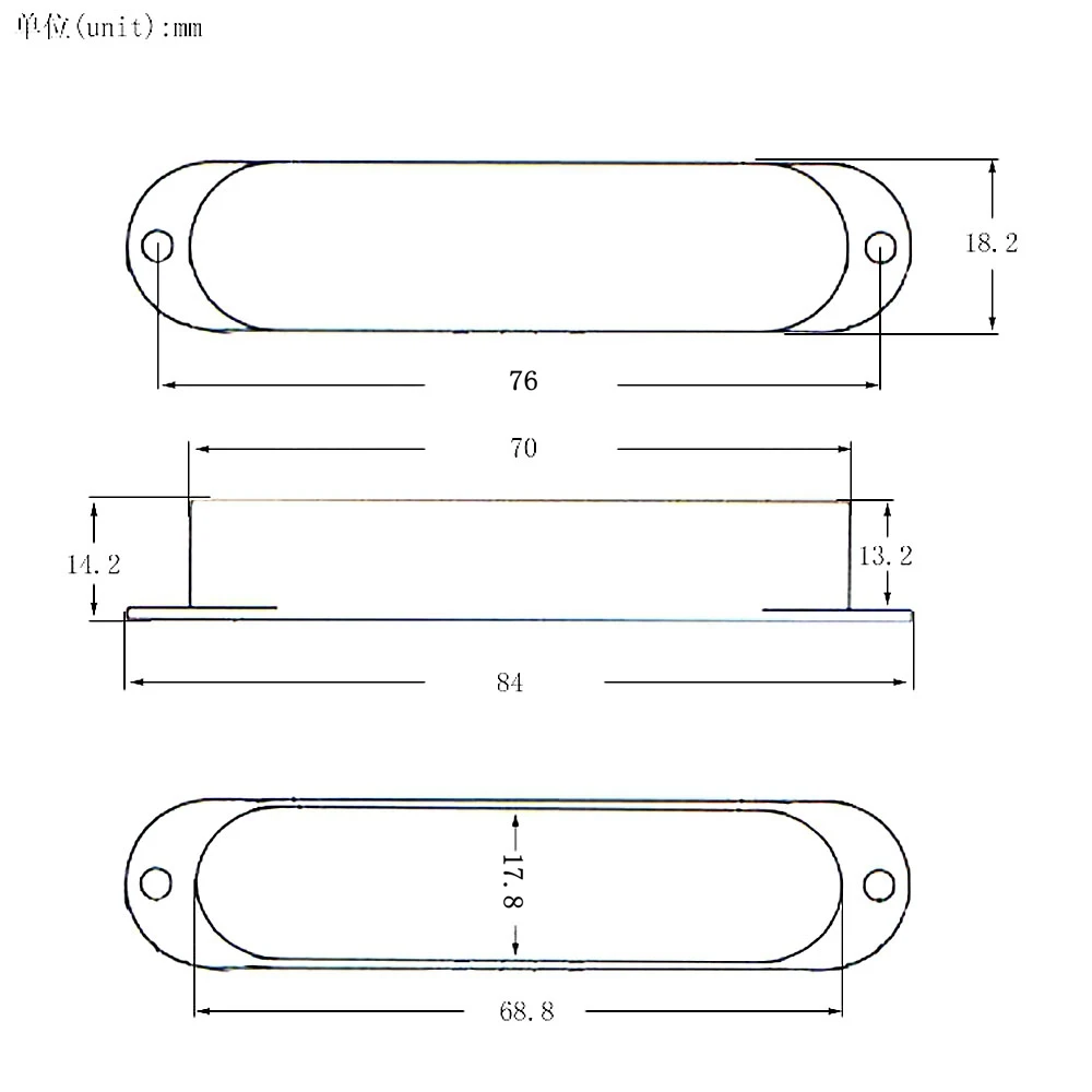 Electric Guitar Closed Single Coil Pickup Cover Pickups Cover  ST Metal Sealed Single Coil Pickup Outer Shell 5 Color