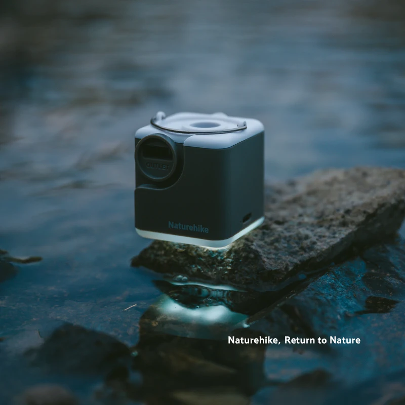 Naturehike Wind-air Outdoor Inflator Multi-functional Mini Portable Air Pump with Lighting for Inflatable Toys