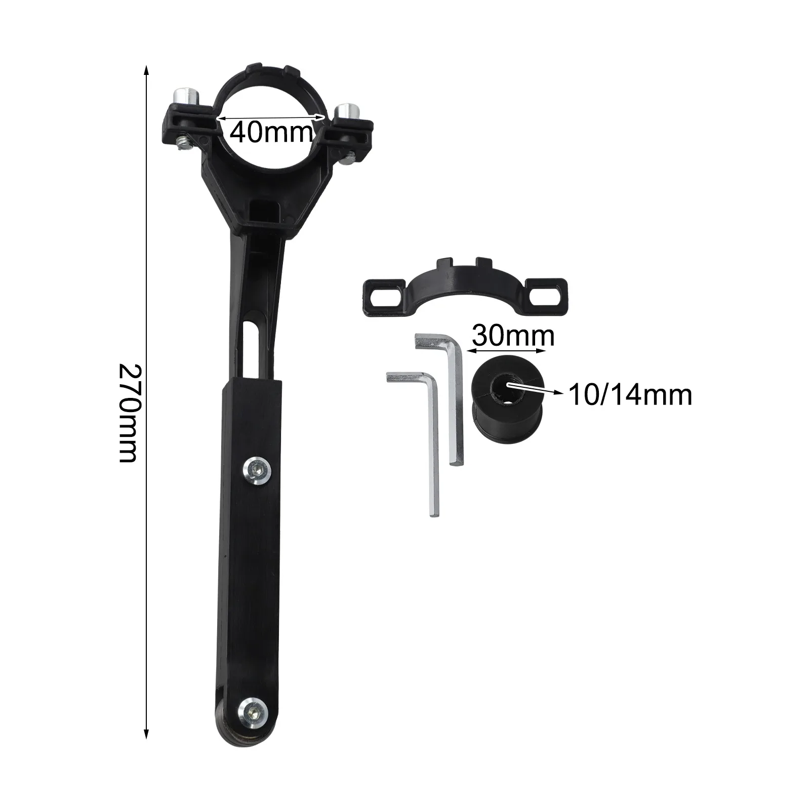 

270mm Belt Sander Converter Dual Use Angle Grinder Adapter Modified Sand Belt Holder Stainless Steel Construction