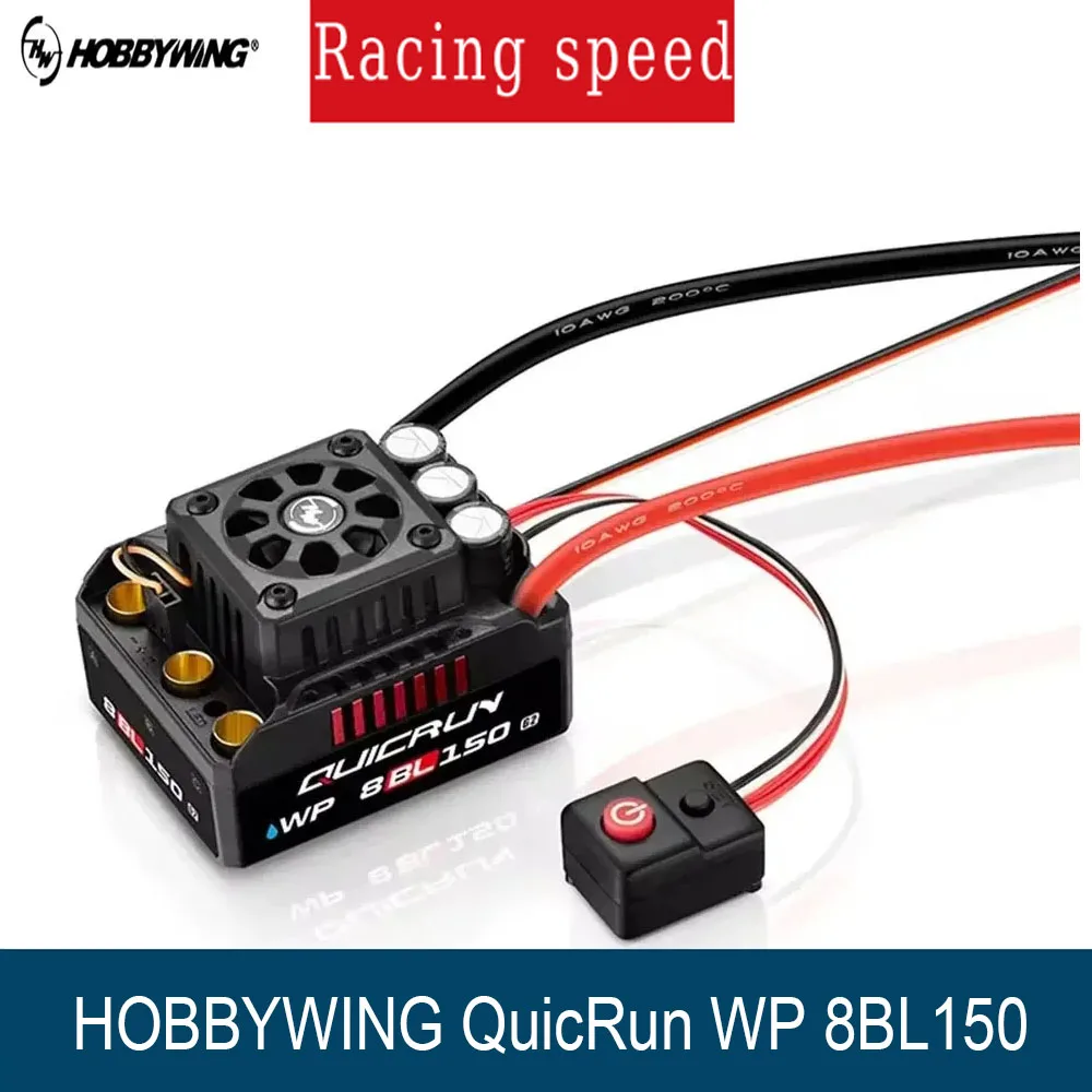 HOBBYWING QuicRun WP 8BL150 G2 3-6S 150A Brushless ESC per 1/8 RC Modello di Auto LCD LED ESC Scheda di Programma Buggy Accessori