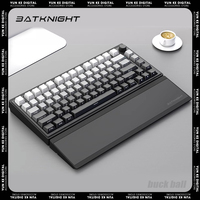 BATKNIGHT BK75 Mechanical Keyboard 82 Keys Multifunctional Knob Hot Swap Three Mode RGB Gaming Keyboard Gasket Mac  Office Gifts