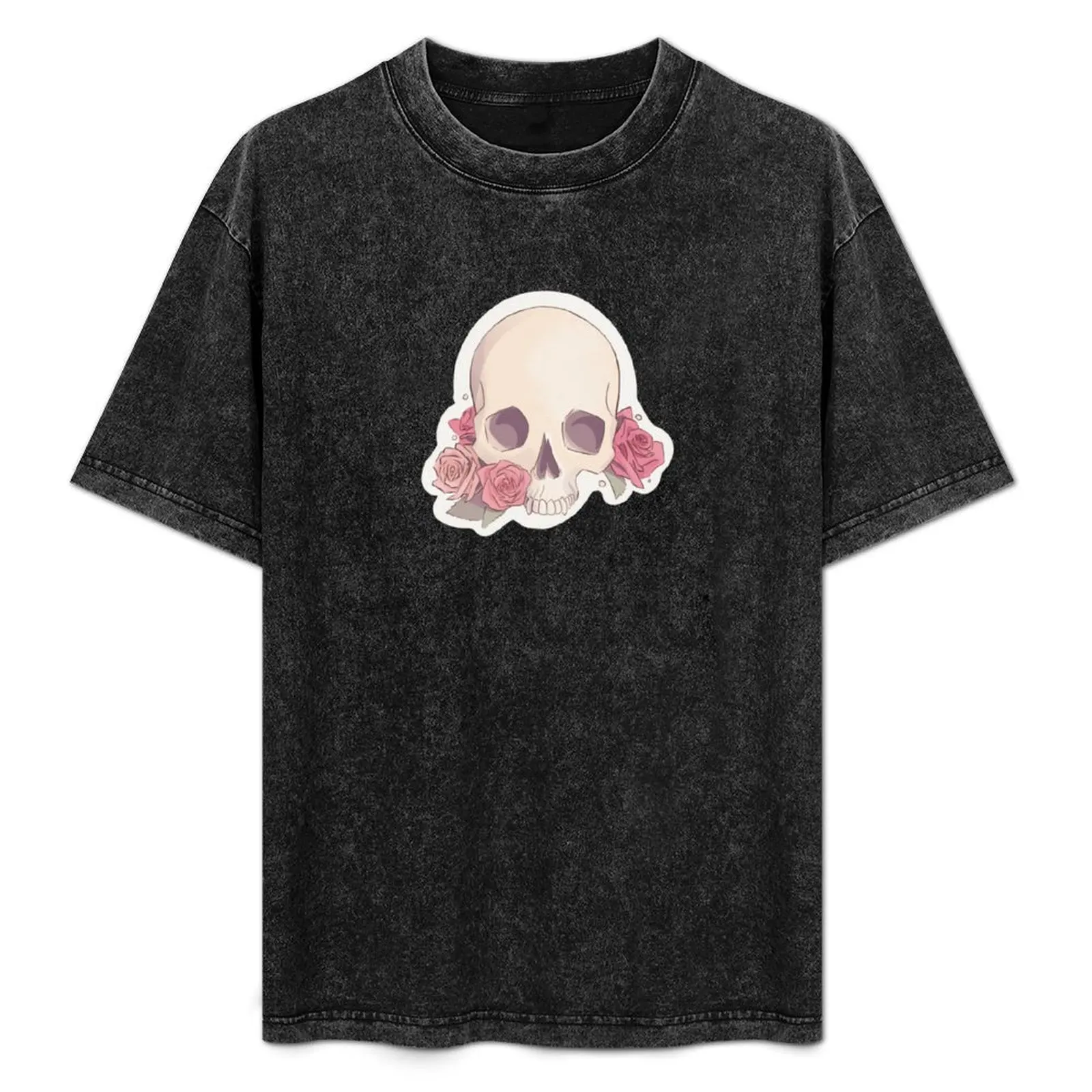 

Romantic Skull and Roses T-Shirt Water Resistant Casual T-Shirt