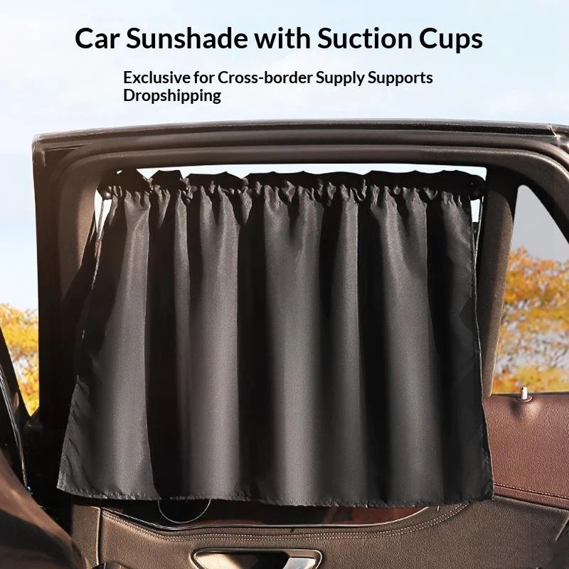 New Suction Cup Curtain In The Car Window Sunshade Cover Universal Side Window Sunshade UV Protection For Kid Baby Children