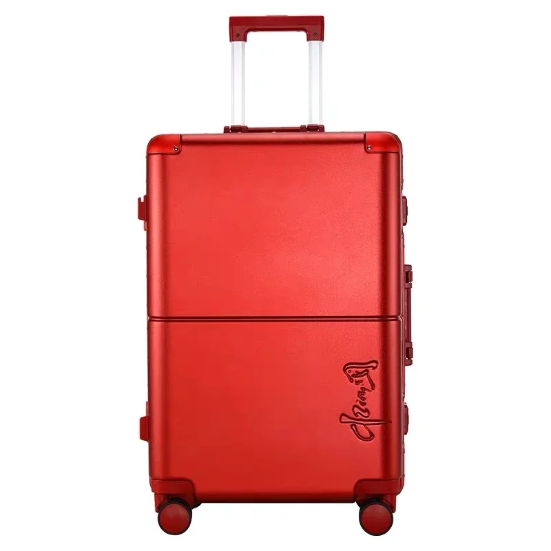 New New High Grade PC Material Aluminium Frame Travel Suit Spinner brand Hard Trolly Rolling Luggage 20