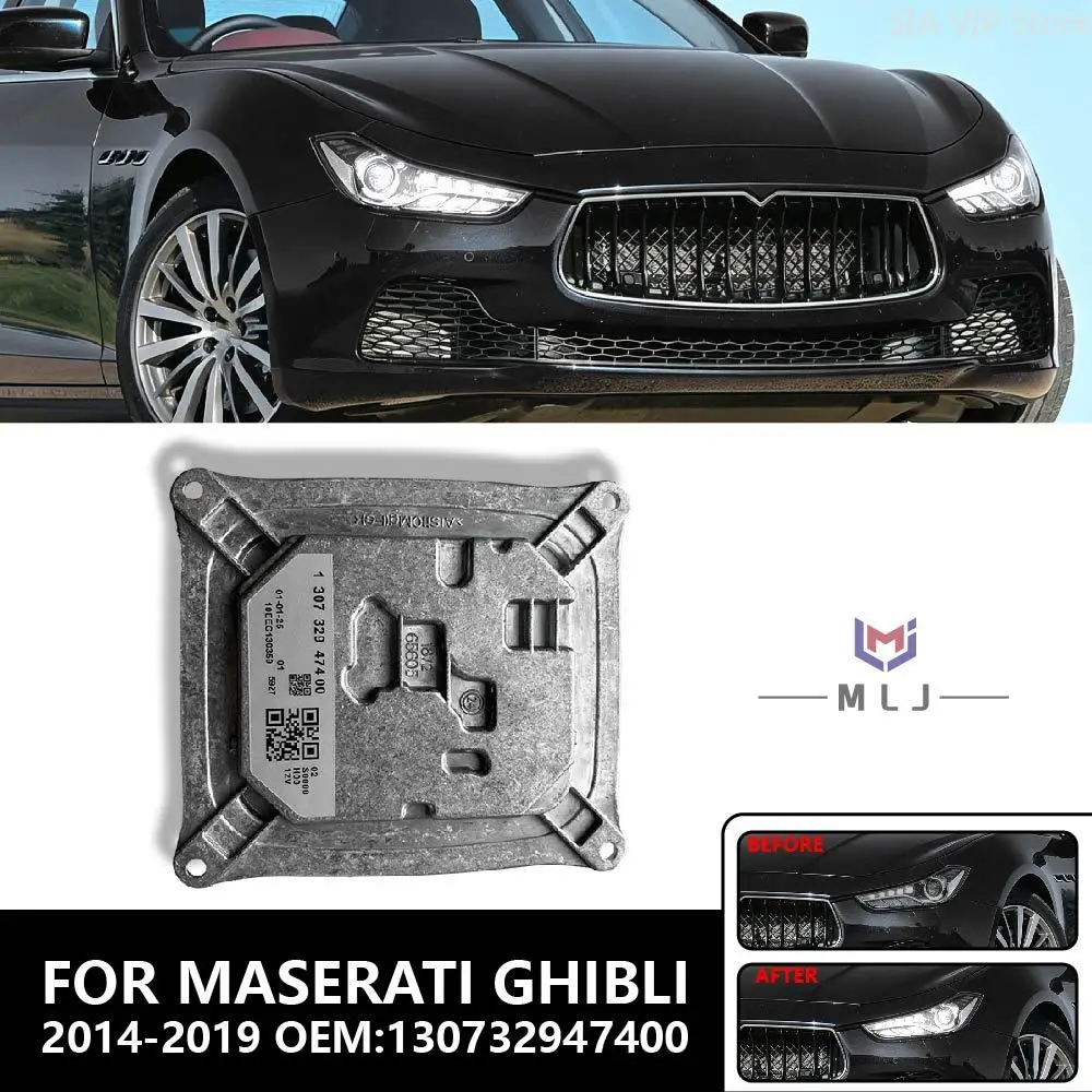 

DRL Control Ballast Module 130732947400 For 2014-2019 Maserati Ghibli Headlight Daytime Running Light Turn Signals Eyebrow Light