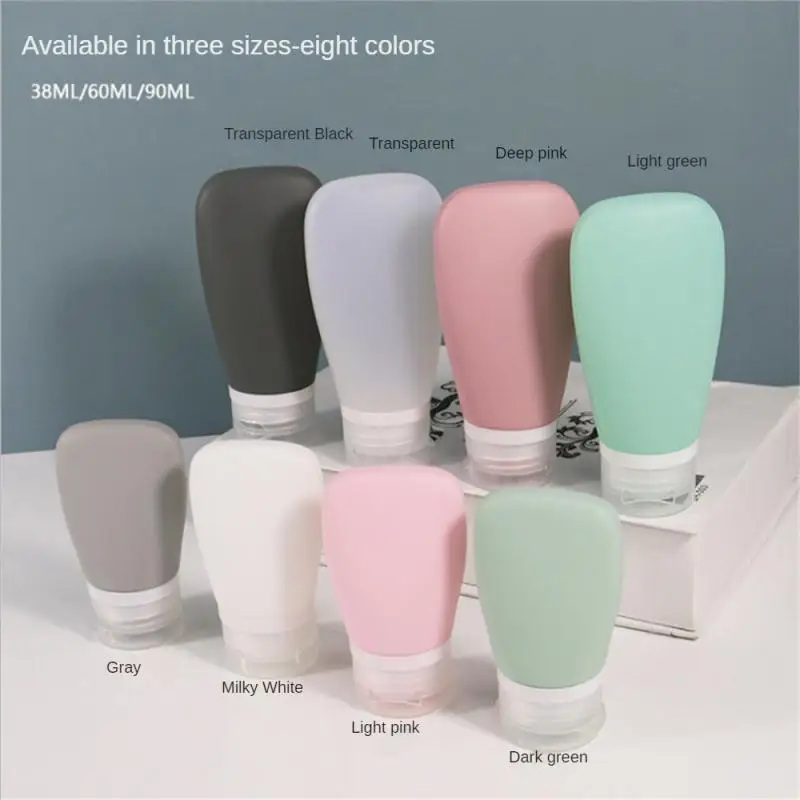 Travel Cosmetics Bottles Silicone Mini Empty Container Skincare Shower Gel Shampoo Jars Tools Portable Extrusion Bottling