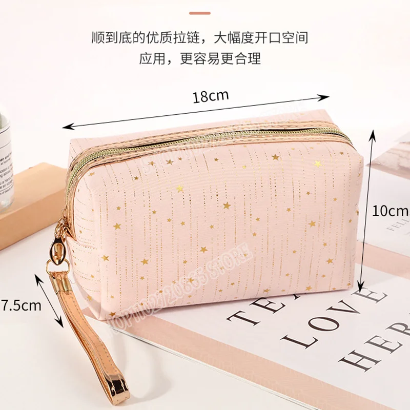The Powerpuff Girls Cosmetic Bag Bubbles Blossom Cartoon Toiletry Bags Large Capacity Portable Lady Travel Storage Pouch Gift