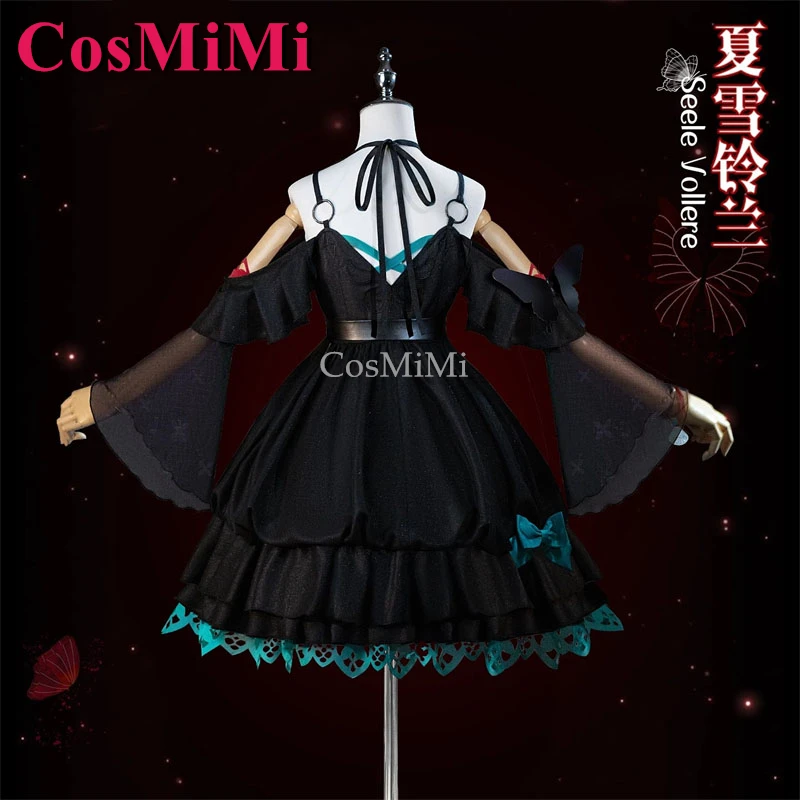 CosMiMi 게임 Honkai Impact 3 Seele Vollerei 코스프레 의상 내부 성격 스위트 드레스 카니발 파티 역할 놀이 의류
