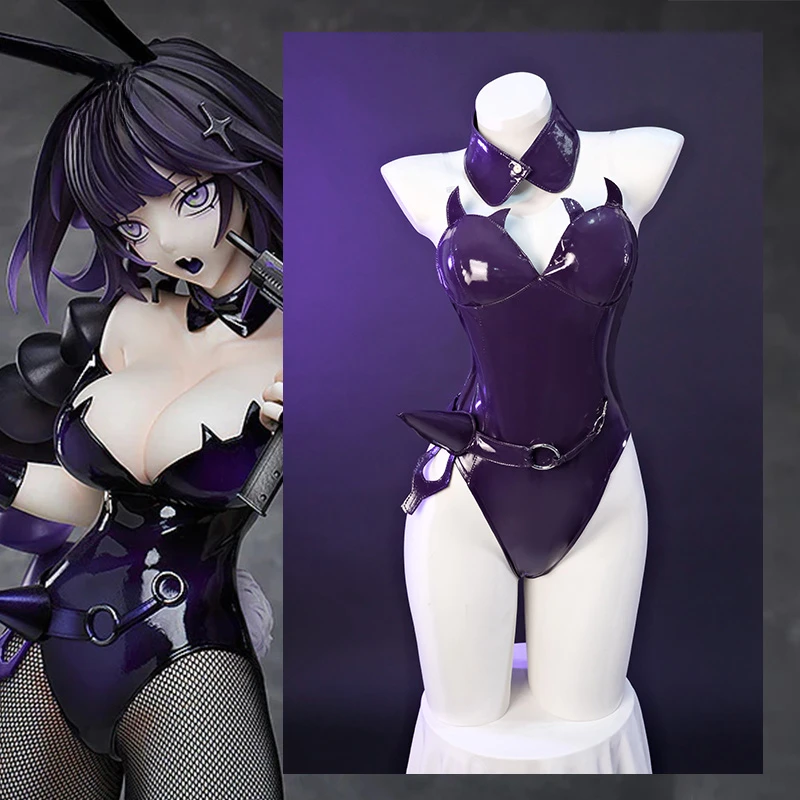 

Original Freeing Nazumi Yakuwa Bunny Girl Costume Halloween Party Roleplay Adult Purple Bunny Suit Sexy Women Uniform