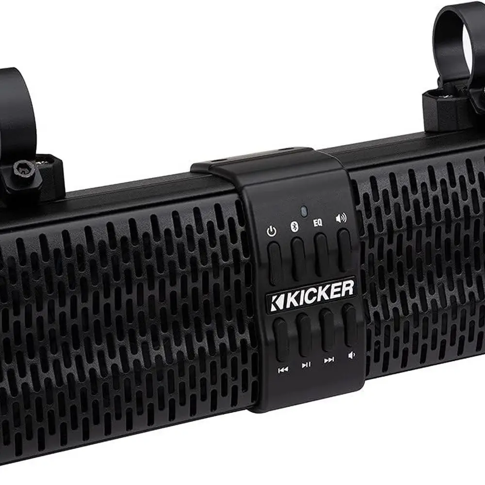 6 مكبر صوت بلوتوث مع نظام كاميرا احتياطية بمرآة الرؤية الخلفية، مقاوم للماء ومقاوم للطقس للبحرية والقوارب والذهاب #3