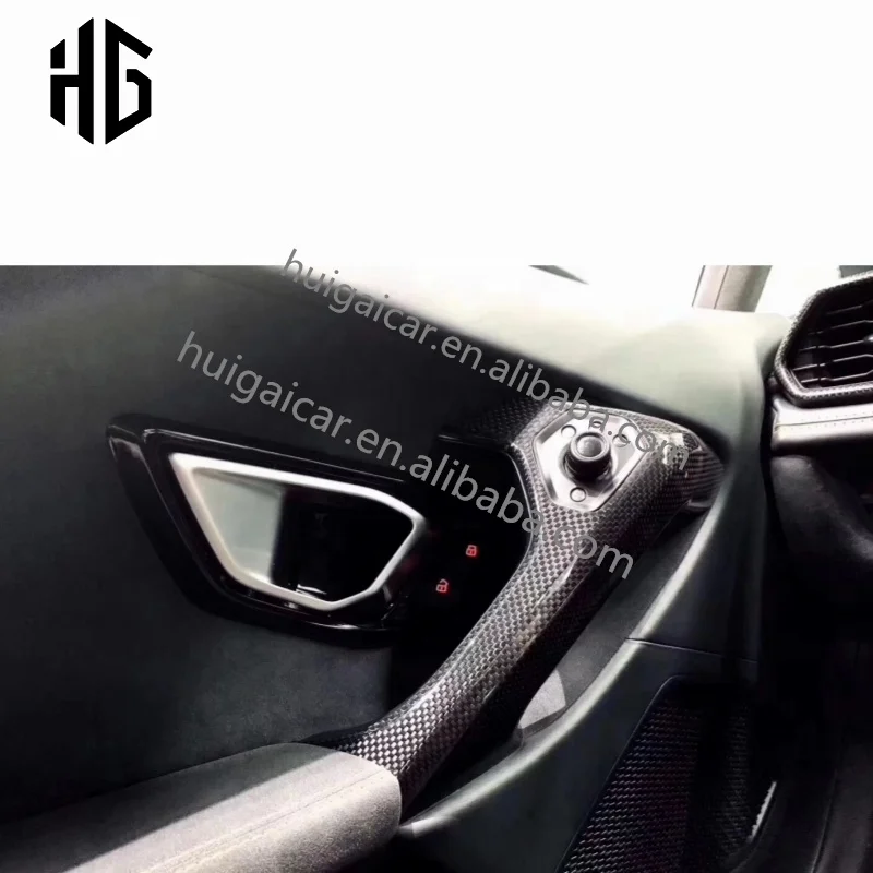 

LP610 Door Handle Covers Gloss Dry Carbon Fiber Interior Door Cover Auto Parts for Lamborghini Huracan LP610 LP580