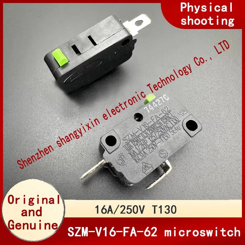 

Original certified microswitch SZM-V16-FA-62 High current 16A250V T130 2-pin normally closed power button