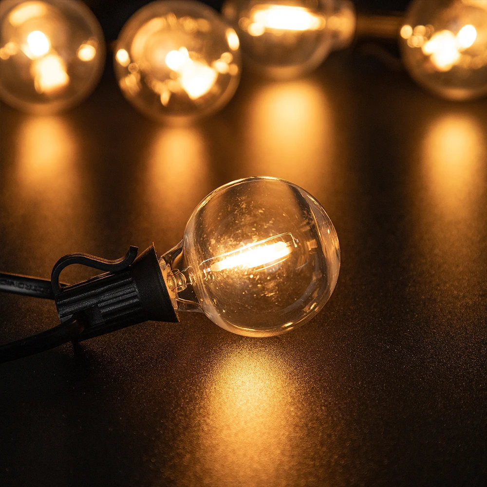 Plastics G40 Outdoor Light Output 24V String Light Waterproof Shatterproof Garland Lights Camping Garden Party Decoration Lights