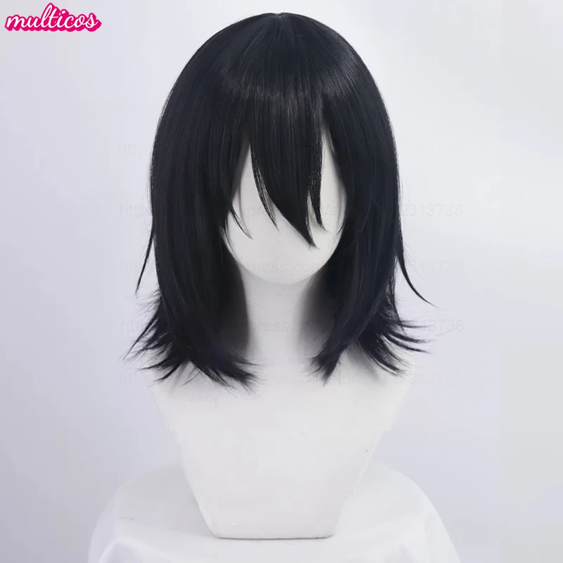 عالية الجودة أنيمي فيودور دوستويفسكي شعر مستعار تأثيري أسود مقلد فروة الرأس فيودور دوستويفسكي مقاومة للحرارة الشعر فيودور الباروكات #2