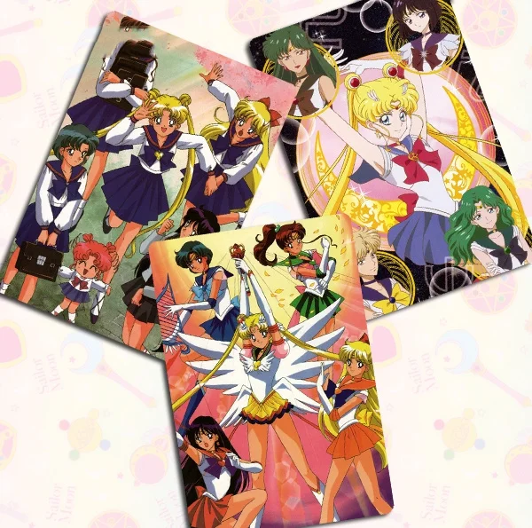 20pcs/set Sailor Moon Hino Rei Tsukino Usagi Chibiusa Animation Characters Bookmark Anime Classics Game Collection Cards Toy