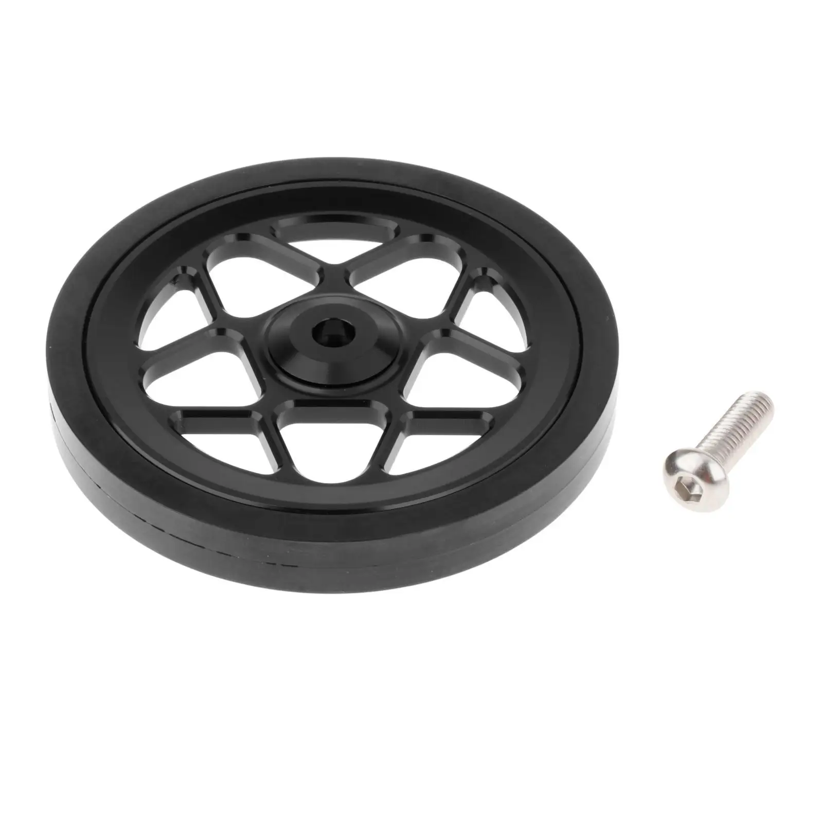 

Folding Bike Easy Wheel Lightweight Aluminum Alloy Easy Roller Bicycle Accessory for Folding Bicycle Modification