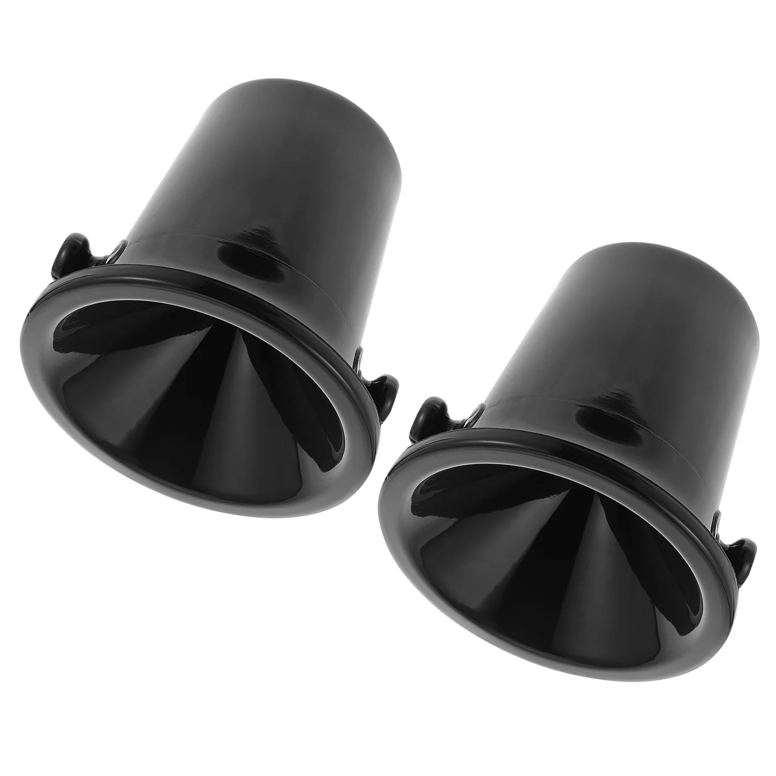

2pcs Tasting Ice Bucket Black Plastic Dump Bucket For Wine Parties Cellars Bars Whiskey Cocktails Spittoon Cold Wine Barrels