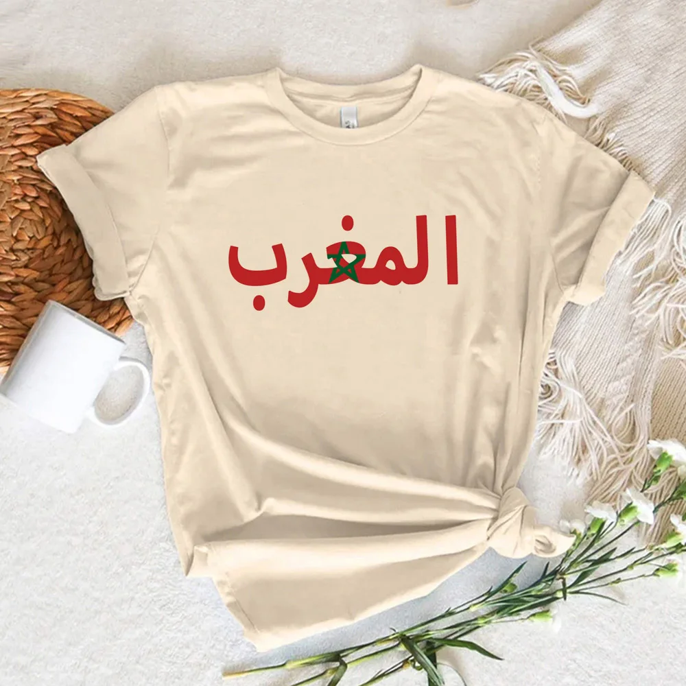 Maroc Morocco Tee women active wear breathable t shirt female anime clothes