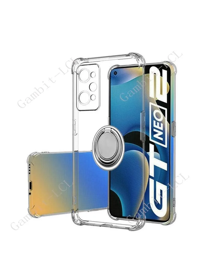 Pour Realme GT Neo2 5G 2021 Neo 2 6.62 "GTNeo2 RMX3370 support de bague arrière coque de téléphone Smartphone couverture souple en TPU
